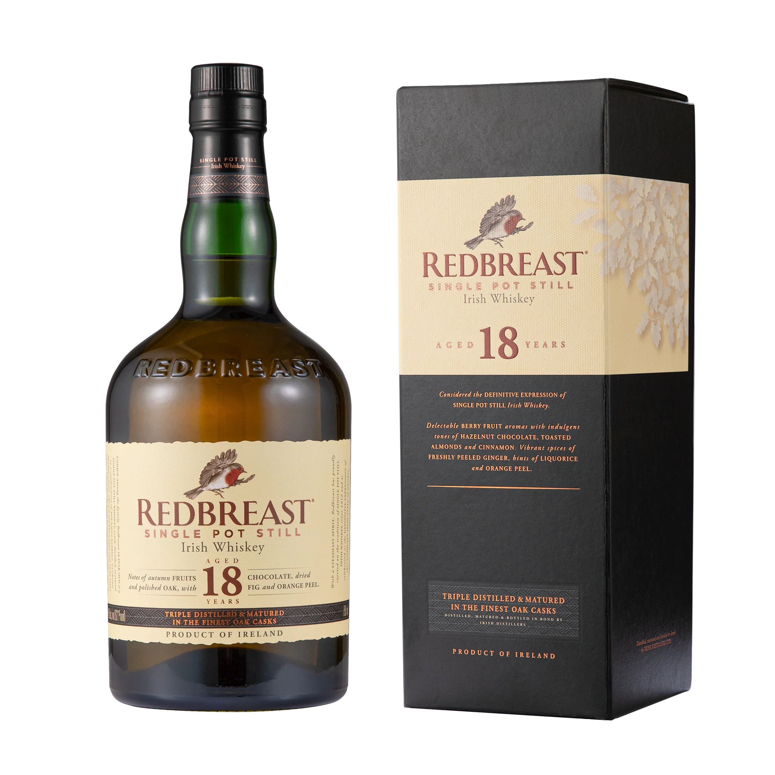Redbreast 18 Single Pot Still Irish Whiskey — Irish Distillers commercial photography (Redbreast 18 Single Pot Still Irish Whiskey)