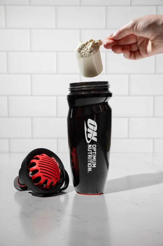Optimum Nutrition Shaker: Optimum Nutrition product photography in Dublin by Scéal Video